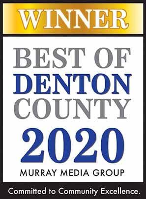 Best of Denton County 2020 winner badge
