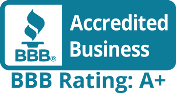 BBB Accredited Business A+ rating badge