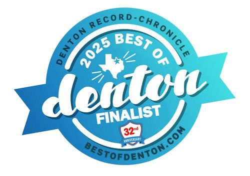 Brown Box Movers 2025 Best of Denton finalist badge